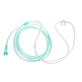 Dealmed Pediatric Standard Nasal Cannula – Straight with 7 ft (2.1m), Soft Green, Cannula Nasal Tubing for Oxygen, Highly Visible, Kink Resistant, Lightweight Tubing (1 Pack)