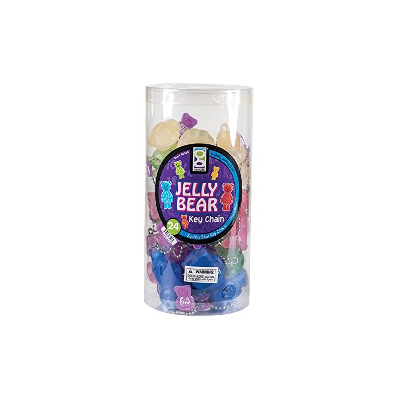 Raymond Geddes Jelly Bears Keychain 24 Pack (65558)