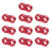 X AUTOHAUX 10pcs Red AN10 19mm Hose Separator Clamp Brake