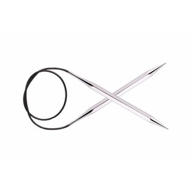 KnitPro 120 cm x 4.5 mm Nova Cubics Fixed Circular Needles, Shiny Brass