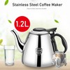 Teapot - Stainless Steel Stove Teapot Tea Coffee Pot Kettle