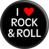 I Love Rock & Roll - White Text with Red