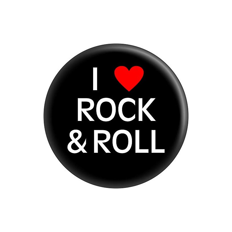 I Love Rock & Roll - White Text with Red