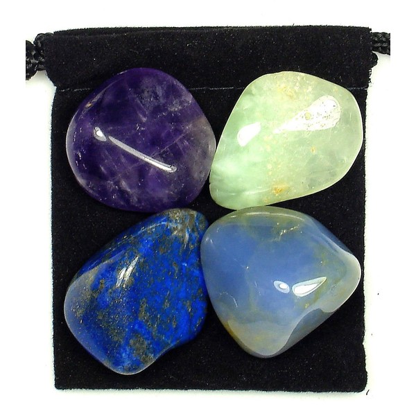 RESPIRATORY SYSTEM RELIEF - Professionally Selected Tumbled Crystal Healing Set