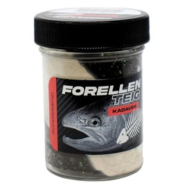 FTM Trout Dough Floating 50 g - Trout Dough, Colour/Aroma: Black/White - Carcass