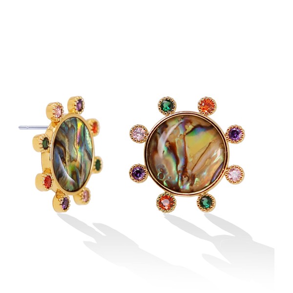 M.DUN - Abalone Drop and Dangle Earrings for Women -