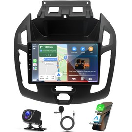 9 Inch Android 13 Car Radio Stereo for Ford Transit Connect 2014-2018 IPS Touchscreen Double Din Car Audio Receiver w/Wireless Carplay Android Auto WiFi GPS Bluetooth AHD SWC Backup Camera Mic, 2+32G