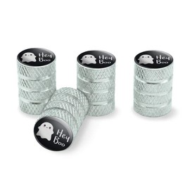 GRAPHICS & MORE Hey Boo Cute Kawaii Ghost Tire Rim Wheel Aluminum Valve Stem Caps