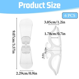 Ouligay 6PCS Clear Appliance Cord Organizer for Appliances, Kitchen Appliance Cord Wrap Stick on Cords Holder for Pressure Cooker, Coffee Maker, Air Fryer, Toaster and Blender