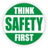 Unbranded/Generic 3pack - Think Safety First Hard Hat Decals Helmet