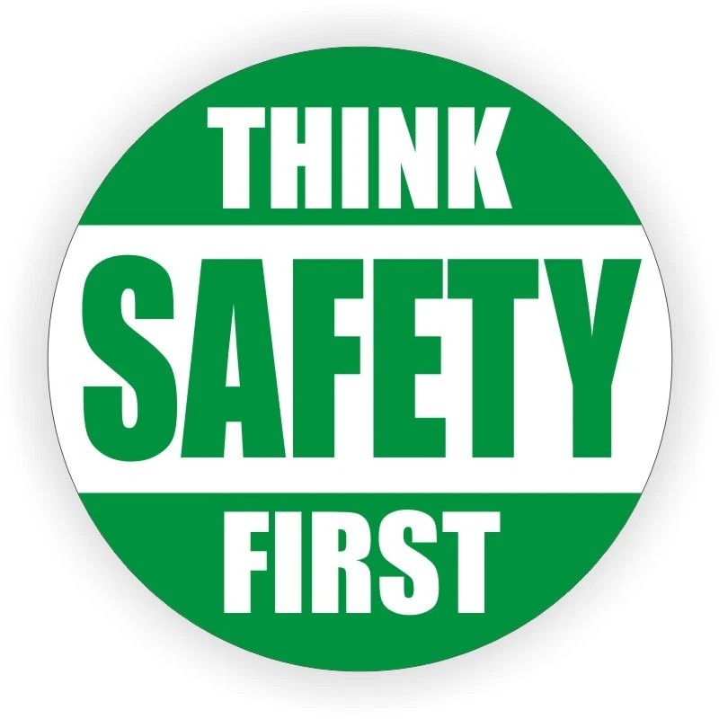 Unbranded/Generic 3pack - Think Safety First Hard Hat Decals Helmet