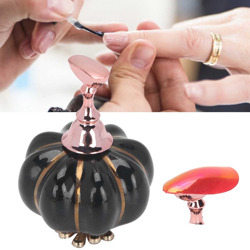 False Nail Art Stand Holder Showing Shelf Pumpkin Base False