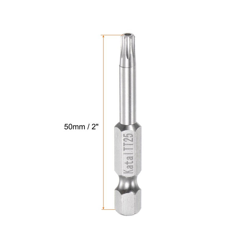 HARFINGTON TT25 Star 7 Point Screwdriver Bit 1/4" Hex Shank
