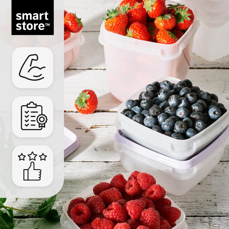 SmartStore Food Storage Containers 0.5L Set of 5 - Suitable