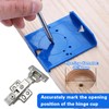 Bntyok 2 Pack Cabinet Door Hinge Jig Mounting Jig Concealed