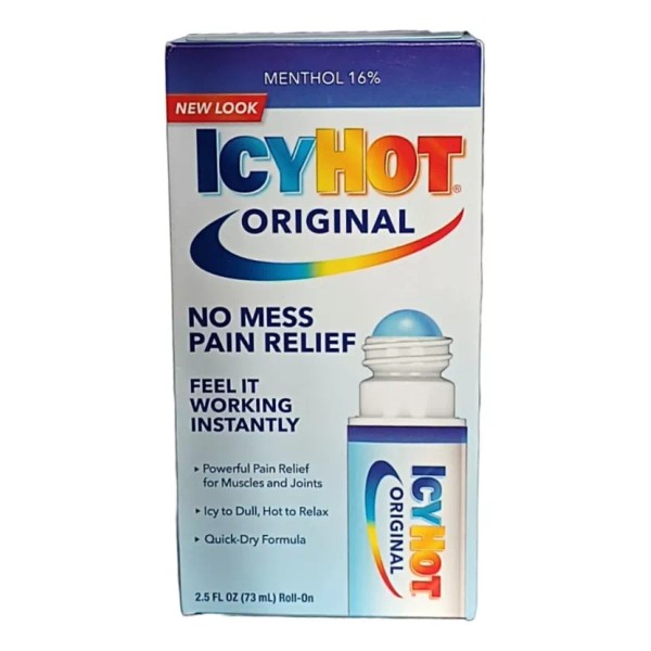 Icy Hot Origin Roll-on Contra Dolor Menthol 16% 2.5oz (73ml)