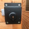 EAI Rim Lock | Black 4 x 3 Press Lock