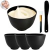 Bigwinyep 6Pcs Silicone Mixing Bowls, Silicone Bowls for Facials, DIY