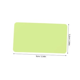 OHPHCALL 100pcs English Learning Cards Name Note Cards Corner Blank Game Board Paper Green