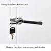 Sissinda Sliding Glass Door Lock Display Case Lock Ratchet Lock