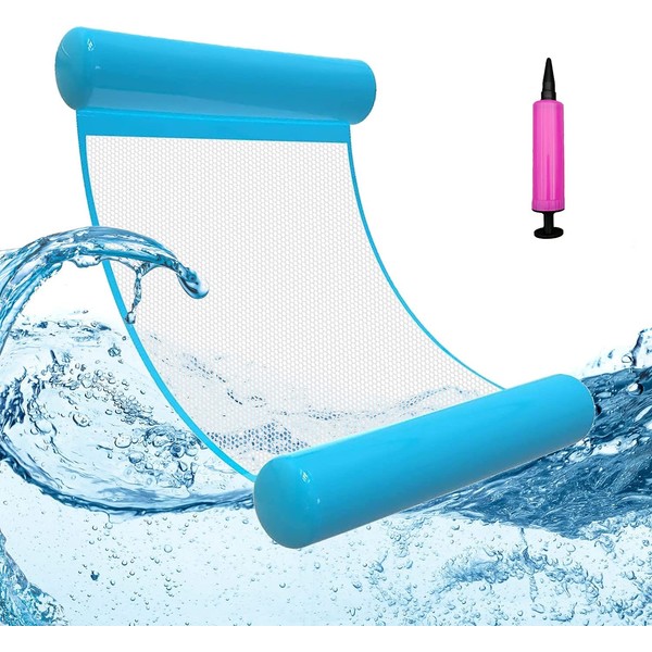 Inflatable Swimming Bed, Inflatable Water Hammock, 4-in-1 Inflatable Water Toy,