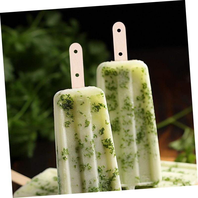 Operitacx Sturdy Single Wood Craft Sticks 100 Pack Ice Cream