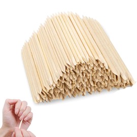 300Pcs Eyebrow Wax Sticks, Waxing Sticks, Depilatory Wax Scraping Sticks or Wooden Craft Sticks, Wooden Cuticle Sticks, Pointed and Flat Handles for Nail Art Tools