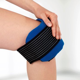 Maximex Thermal Cuff 3-Piece - 3-Piece Thermal Bandage for Hot and Cold Applications, Polyester, 76 x 0.5 x 13 cm, Black