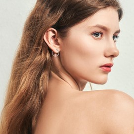 Octopus Hoop Earrings for Women 925 Sterling Silver Octopus Jewellery Gift for Teen Girls Cute Animal Huggie Earrings