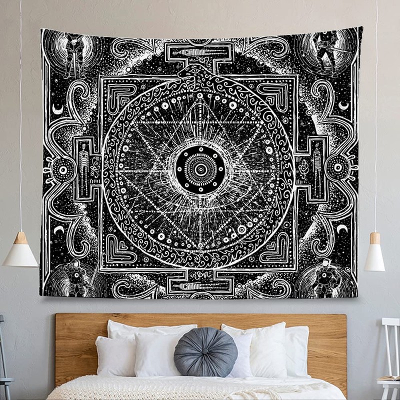 Tarot Divination Wall Tapestry, 70 x 100 cm The Moon