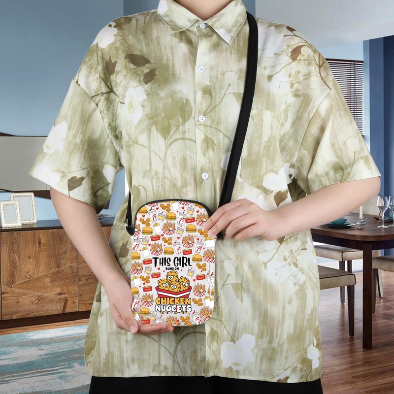 WCGXKO Chicken Nugget Lover Gift Chicken Nuggets Messenger Bag Fast