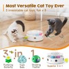 Potaroma Cat Toys 3in1 Automatic Interactive Kitten Toy, Fluttering Butterfly,