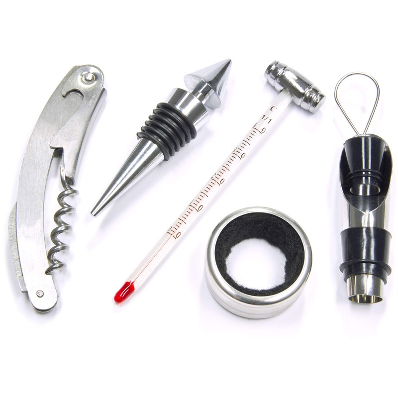 BRUBAKER Wine Opener Sommelier Set - Bar Accessory Kit -