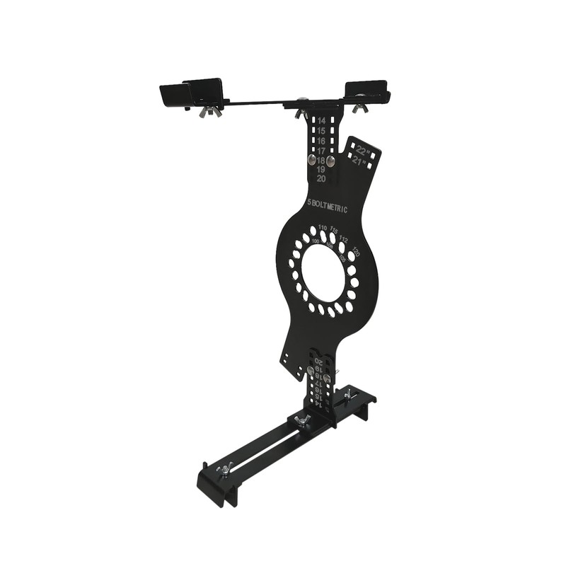 BuliBoao Wheel Fitment Simulator Tool, 14"-22" Tire Rim Size Measuring