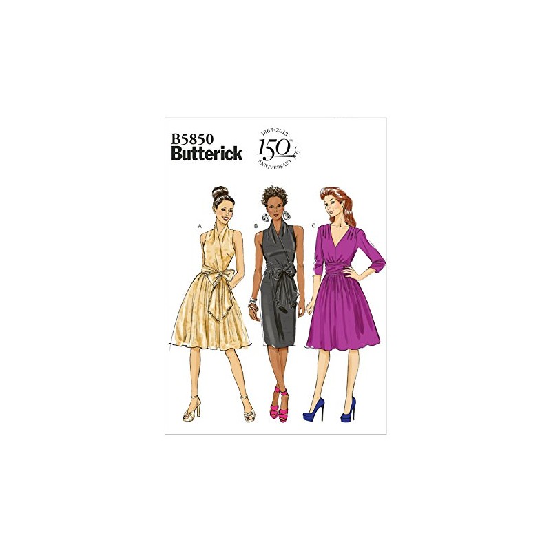 Butterick Patterns B5850 Size B5 8-10-12-14-16 Misses' Dress, Pack of
