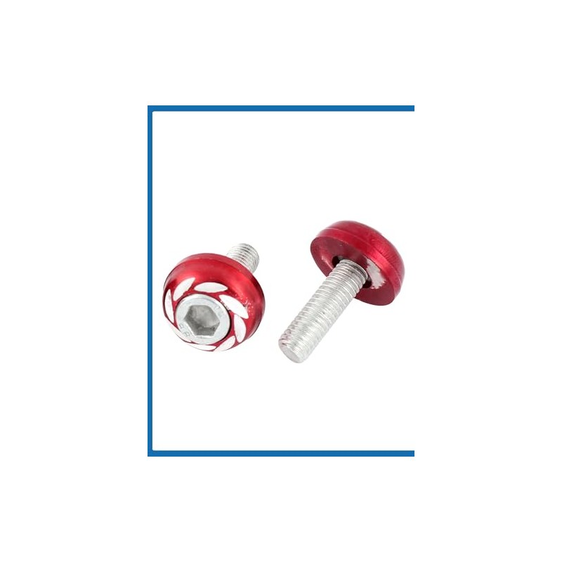 A ABSOPRO Car License Round Head Plate Screw Bolt 4