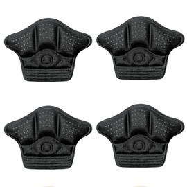 LUYING Heel Pad, Prevents Scrubbing and Shedding, Adjustable Size, Unisex, Can Be Cut Freely (Black, Set of 2 Pairs)