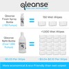 Qleanse Toilet Paper Foam Spray and Caddy (Family Pack)