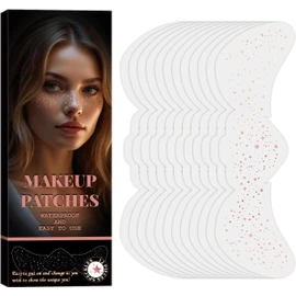 12Pcs Tatuajes Temporales,brillos para la cara,Tatuaje de Pecas,Pecas de Glitter Tattoo,Tatuajes Temporales de Pecas con Purpurina Oro champán,Brillantes y Resistentes al Agua,para Fiestas,Festivales