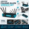 Folding Allen Wrench Set for Household Repairs – Chrome Vanadium
