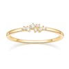 Mameloly 1.5mm 14K Gold Plated CZ Wedding Bands for Women