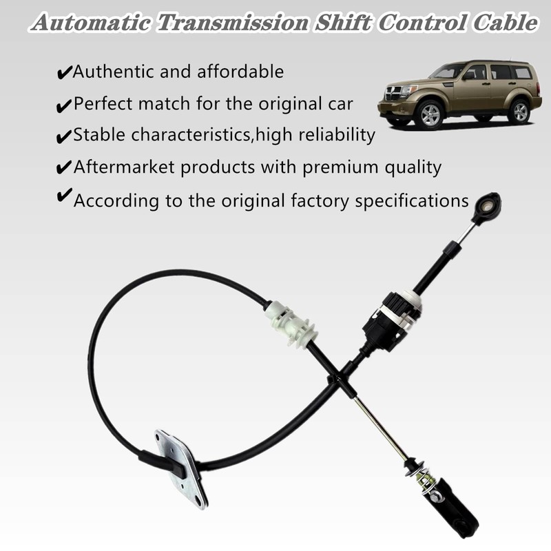 Automatic Transmission Shift Control Cable,Gearshift Control Cable Compatible With Jeep