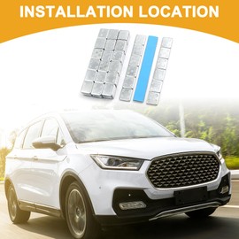 Partuto 15 Pcs Universal Wheel Balance Weights - Iron Silver Tone