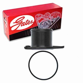 Gates Engine Coolant Water Outlet compatible with Ford F-350 Super Duty 7.3L V8 1999-2003 Belts Cooling Thermostat Housing