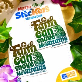 Custom Hand Made Faith Can Move Mountains | Matthew 17:20 | Bible Verse | Religious Gift | BV250
