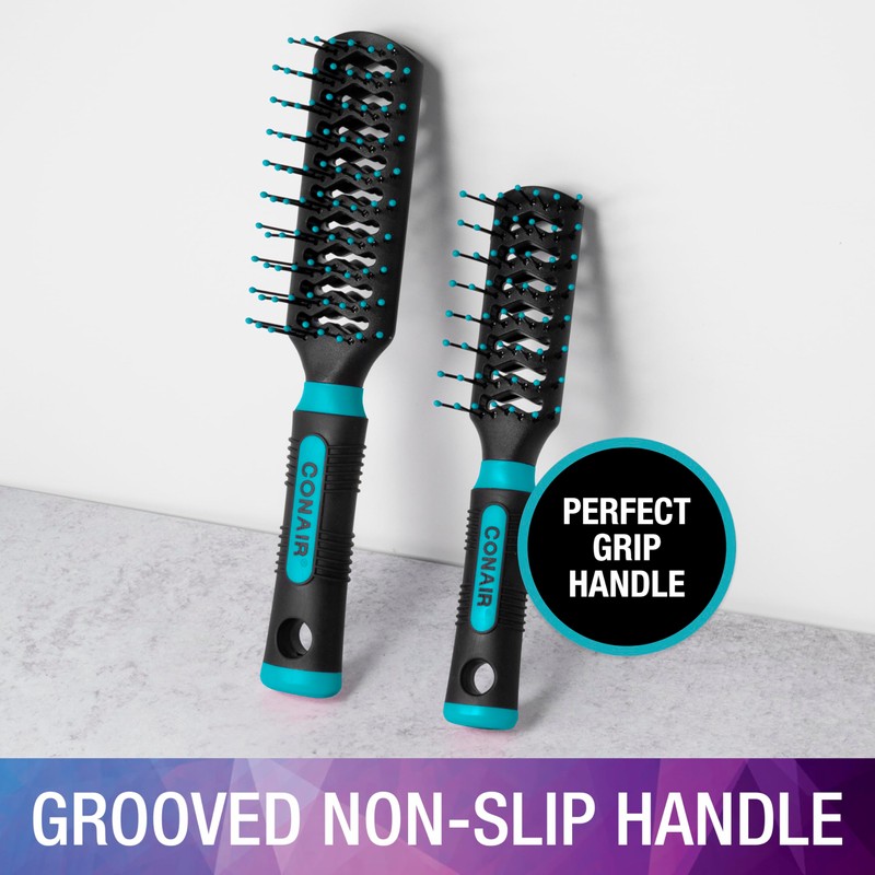 Conair Styling Essentials Brush Set, Full-Size and Mid-Size Vent, Value