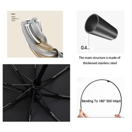 erised's bifrost Travel Folding Umbrella/Lightweight Small/Automatic Open Close handle/UV 99/UPF50+ Protection/Rain Sun/Compact Portable/Handbag/Women Kids