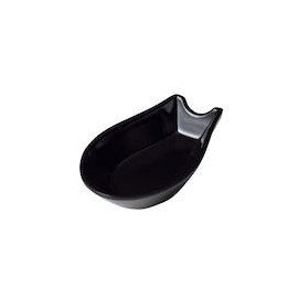 ENTEC TM-188 Melamine Chinese Soup Spoon 受皿 (Small) Black C – 80