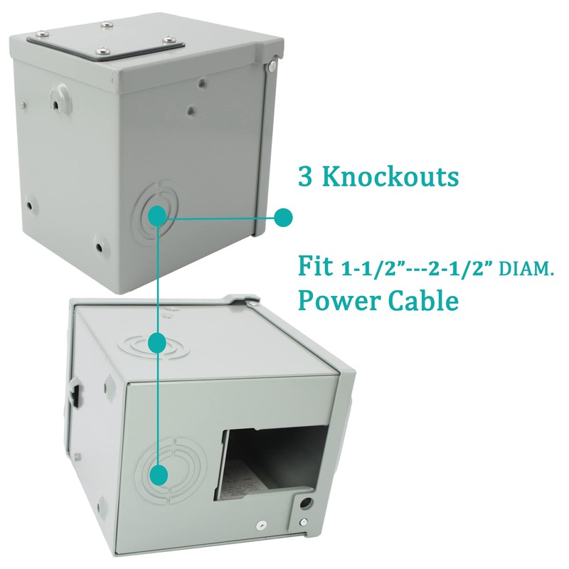 X-Haibei 30 Amp RV Power Outlet Box 125 Volt, NEMA
