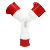 Y Shaped Industrial Plug IP44 Waterproof Industrial Socket Connector Site